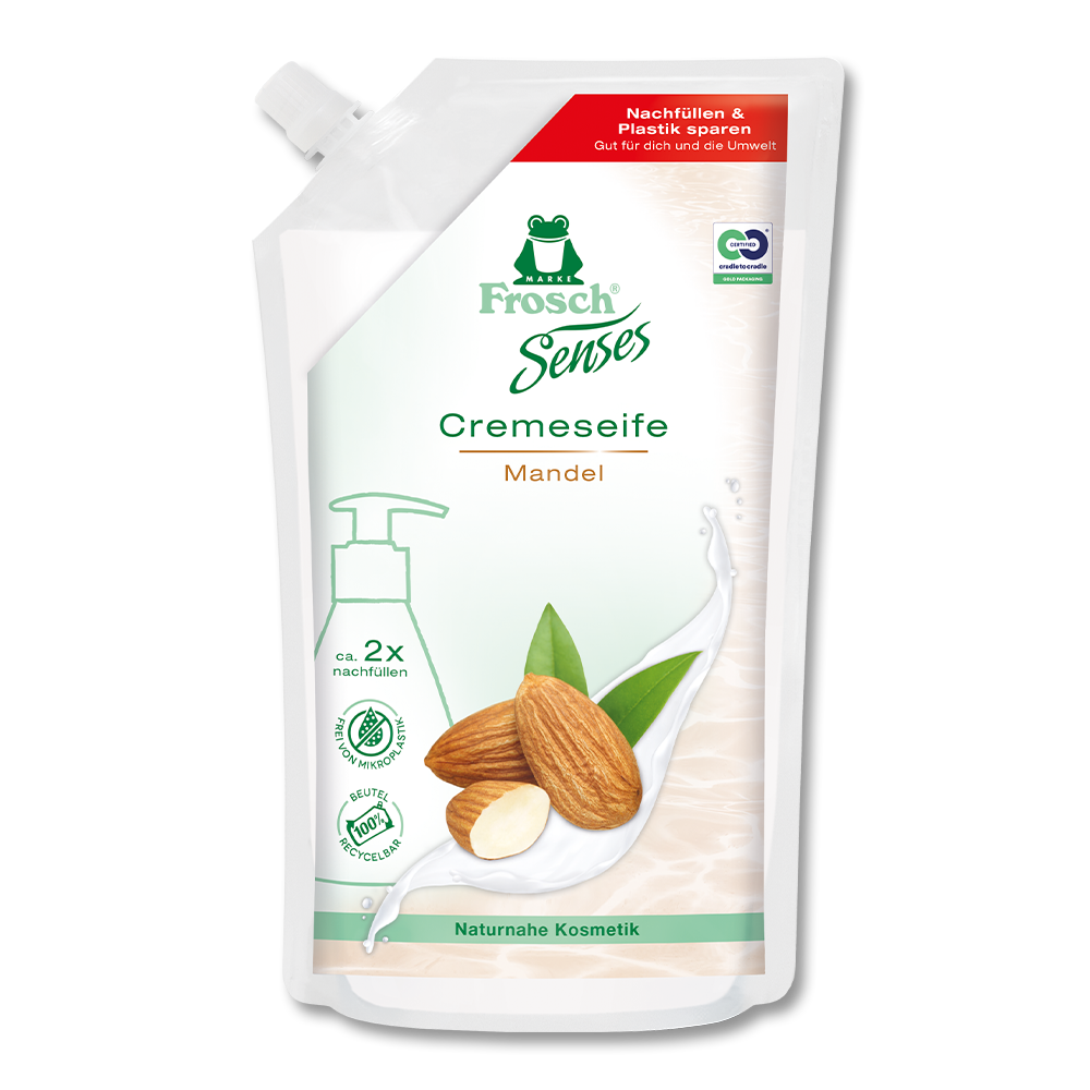 Frosch Mandel Cremeseife Nachfüllbeutel Frosch Mandel Cremeseife Nachfüllbeutel