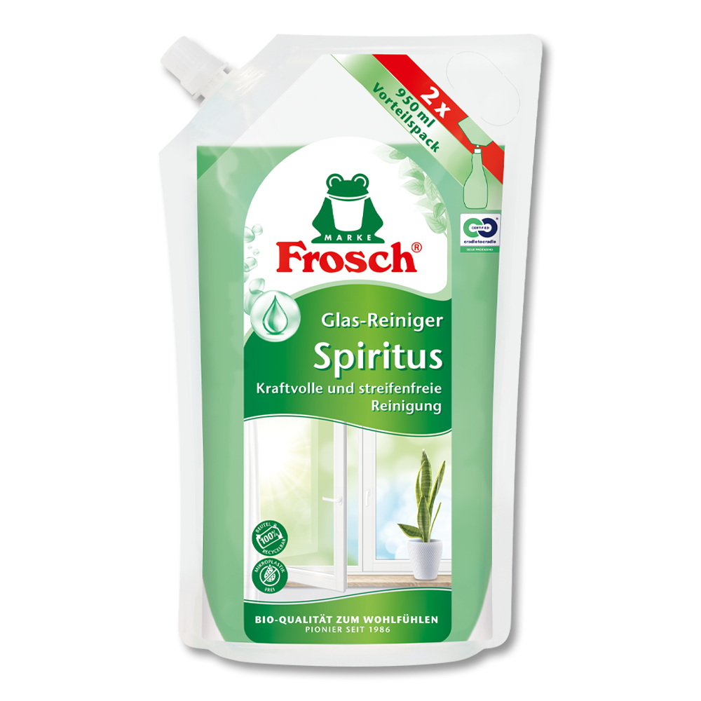 Frosch Spiritus Glas-Reiniger Nachfüllbeutel Frosch Spiritus Glas-Reiniger Nachfüllbeutel