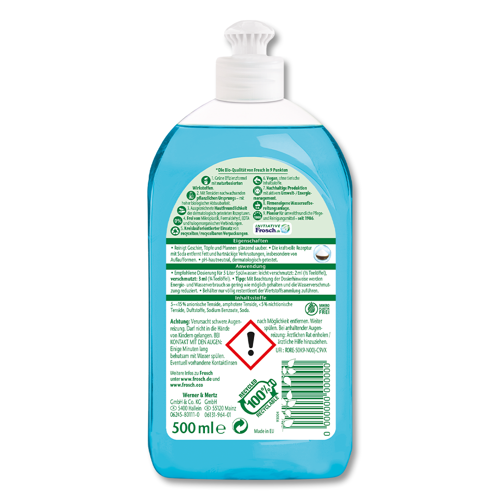 Frosch Kraft-Spülmittel Aktiv-Soda