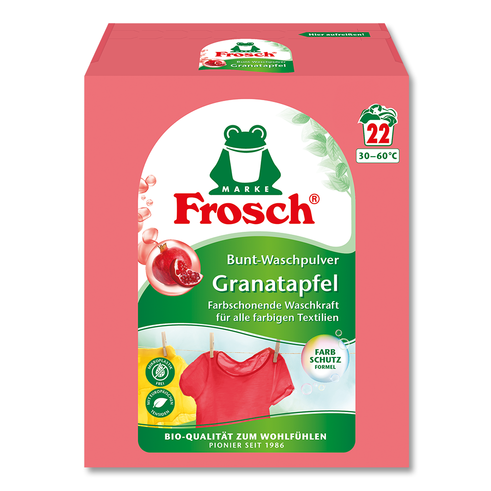 Frosch Granatapfel Bunt-Waschpulver