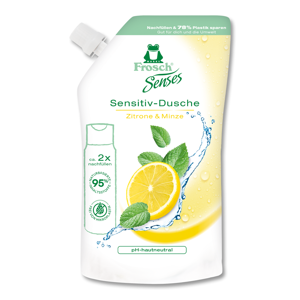 Frosch Sensitiv-Dusche Zitrone & Minze Nachfüllbeutel Frosch Sensitiv-Dusche Zitrone & Minze Nachfüllbeutel