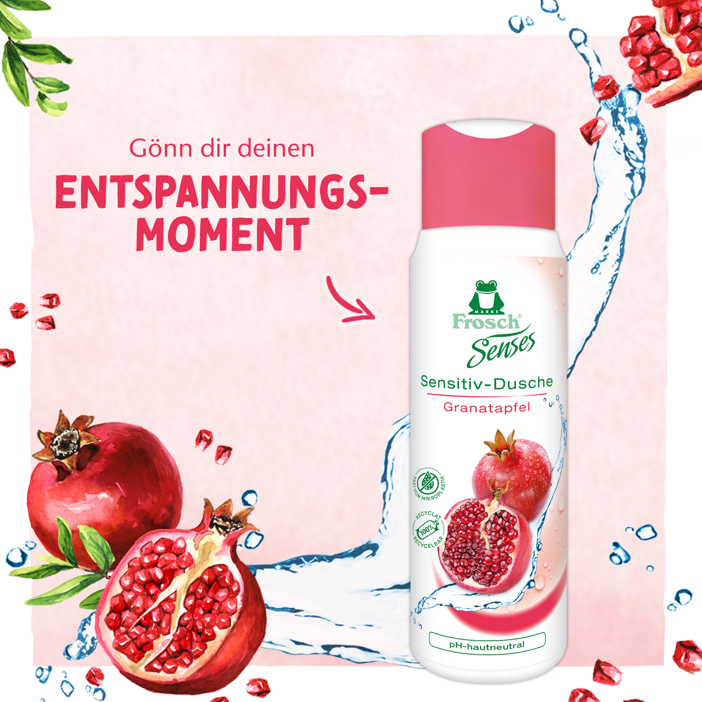 Frosch Sensitiv-Dusche Granatapfel