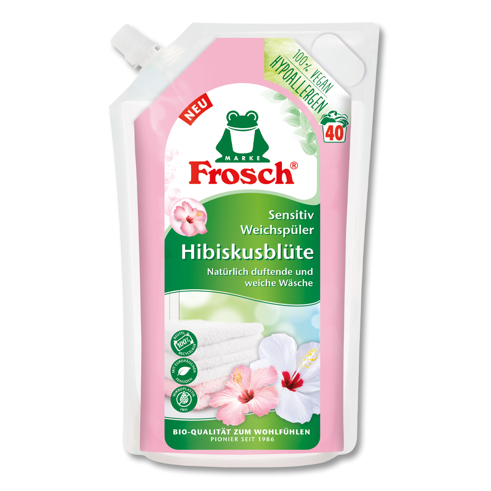 Frosch Hibiskusblüten Weichspüler