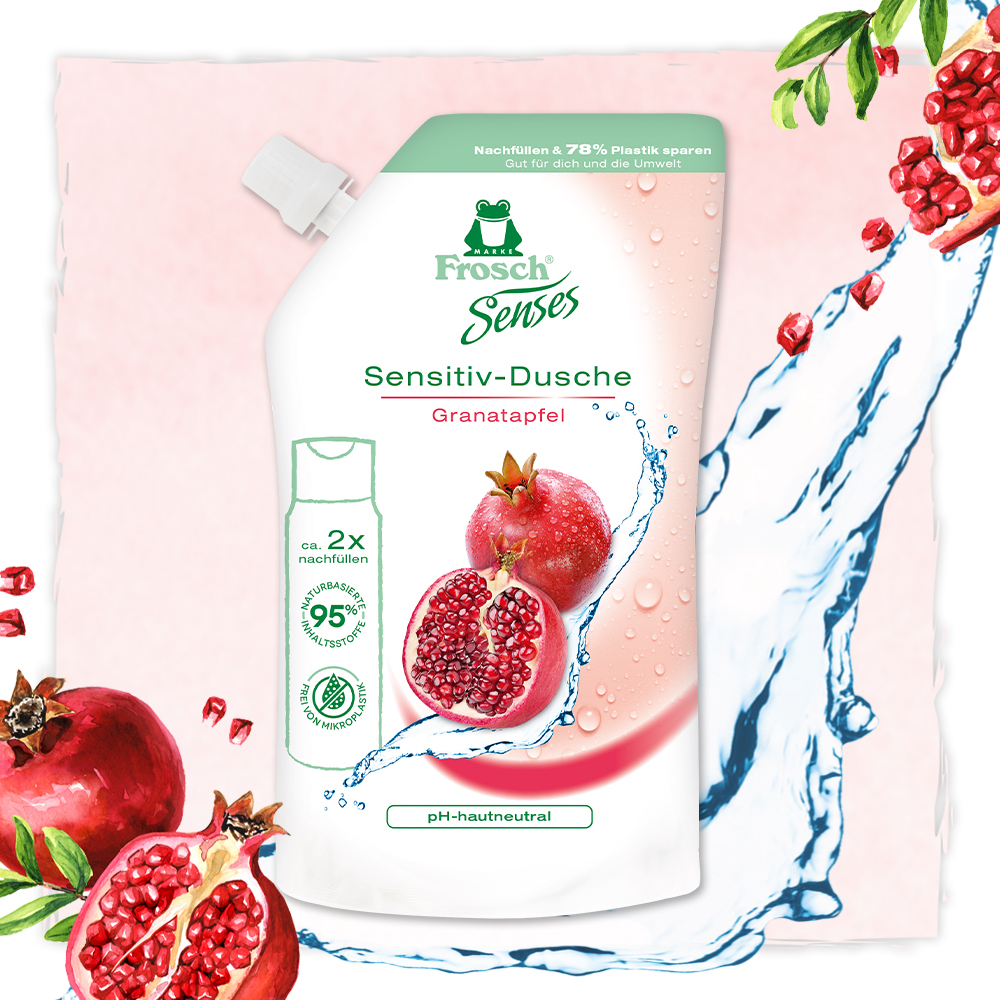 Frosch Sensitiv-Dusche Granatapfel Nachfüllbeutel Frosch Sensitiv-Dusche Granatapfel Nachfüllbeutel