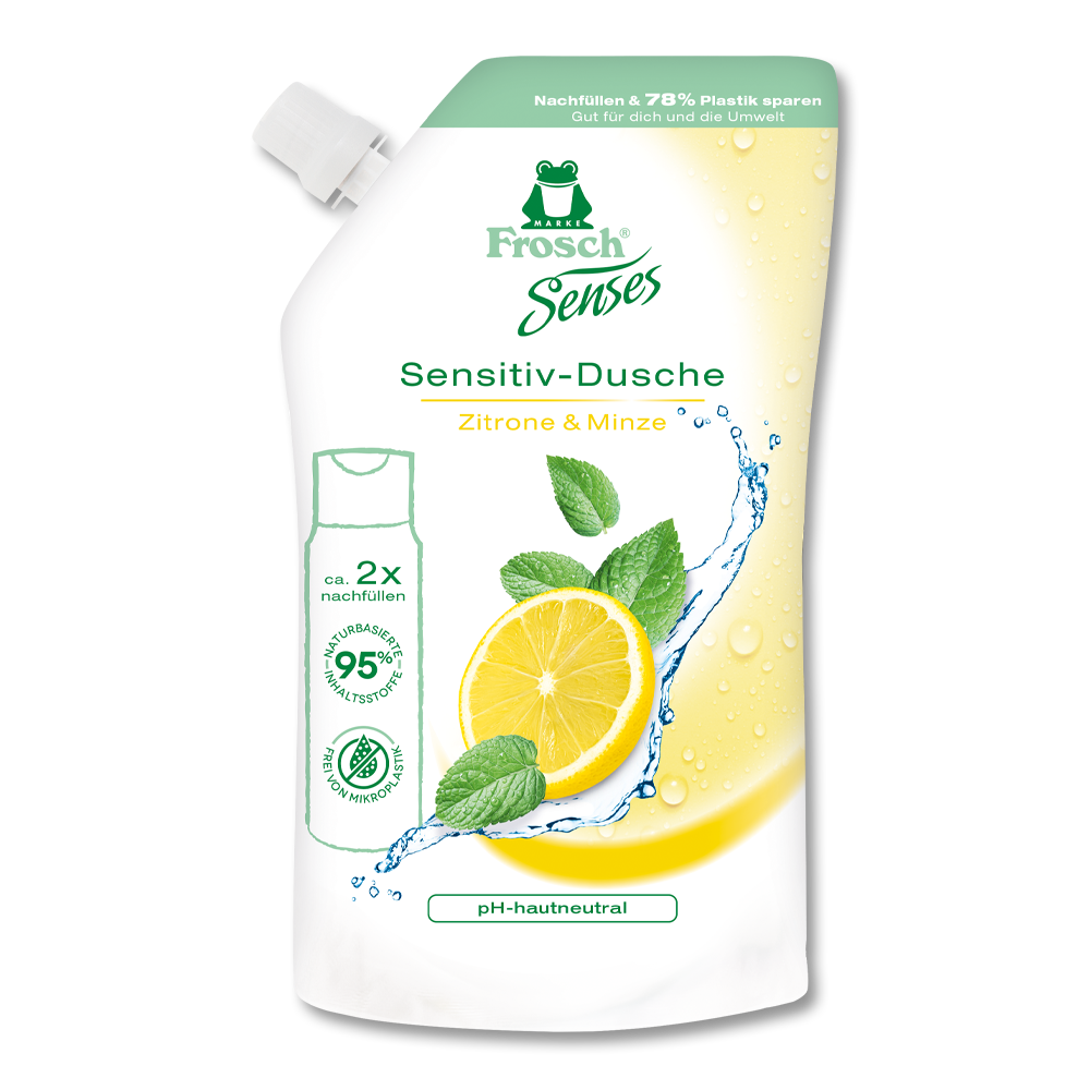 Zitrone & Minze Sensitiv-Dusche Nachfüllbeutel