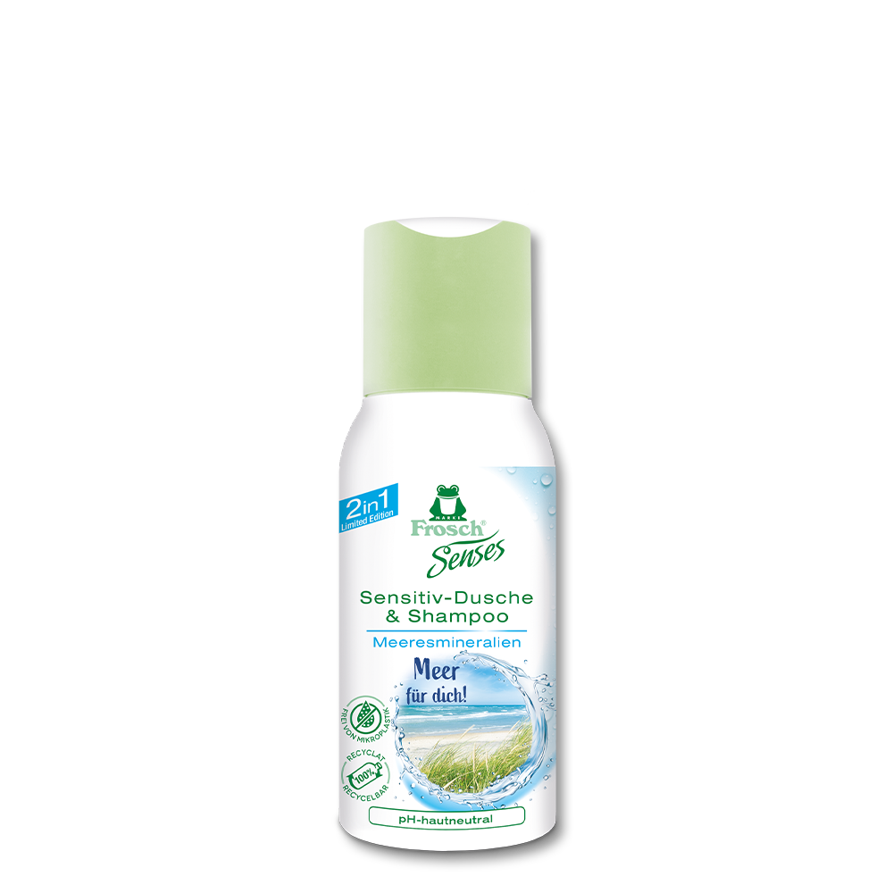 Frosch Sensitiv-Dusche & Shampoo Meeresmineralien - Reisegröße