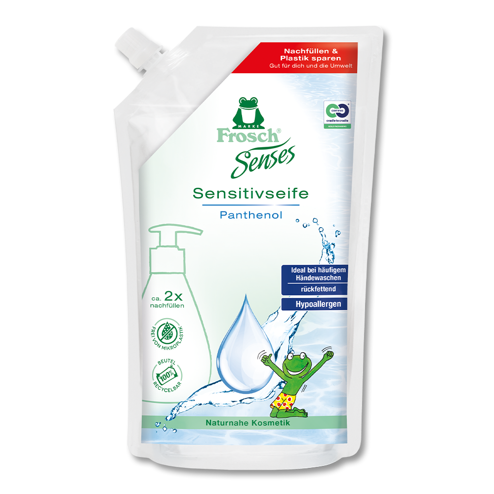 Frosch Sensitivseife Panthenol Nachfüllbeutel Frosch Sensitivseife Panthenol Nachfüllbeutel