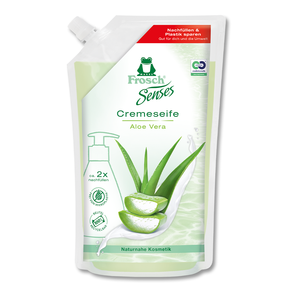 Frosch Aloe Vera Cremeseife Nachfüllbeutel Frosch Aloe Vera Cremeseife Nachfüllbeutel