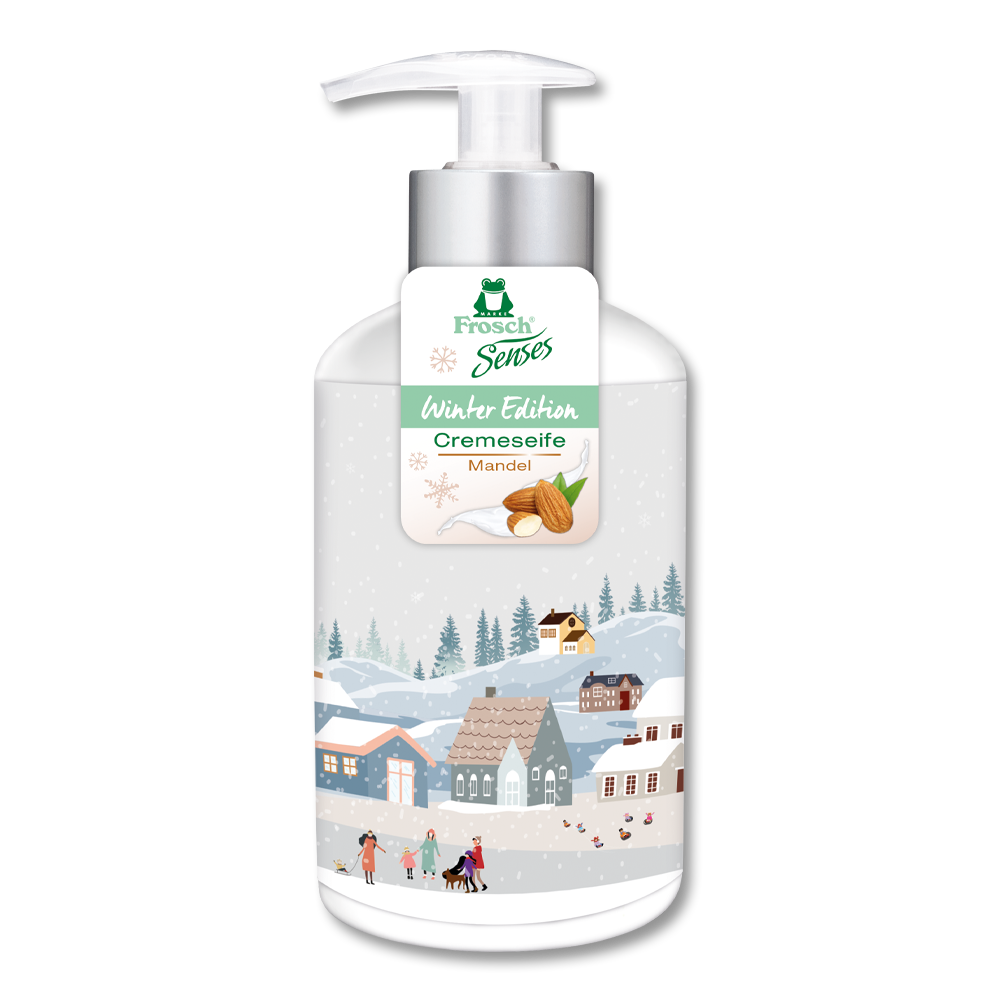 Frosch Winter-Edition Cremeseife Mandel