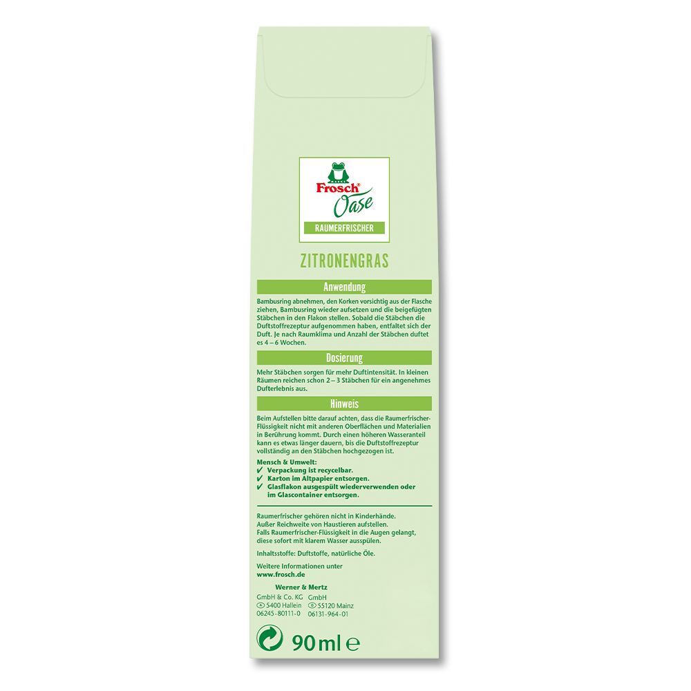 Frosch Raumerfrischer Zitronengras Frosch Raumerfrischer Zitronengras