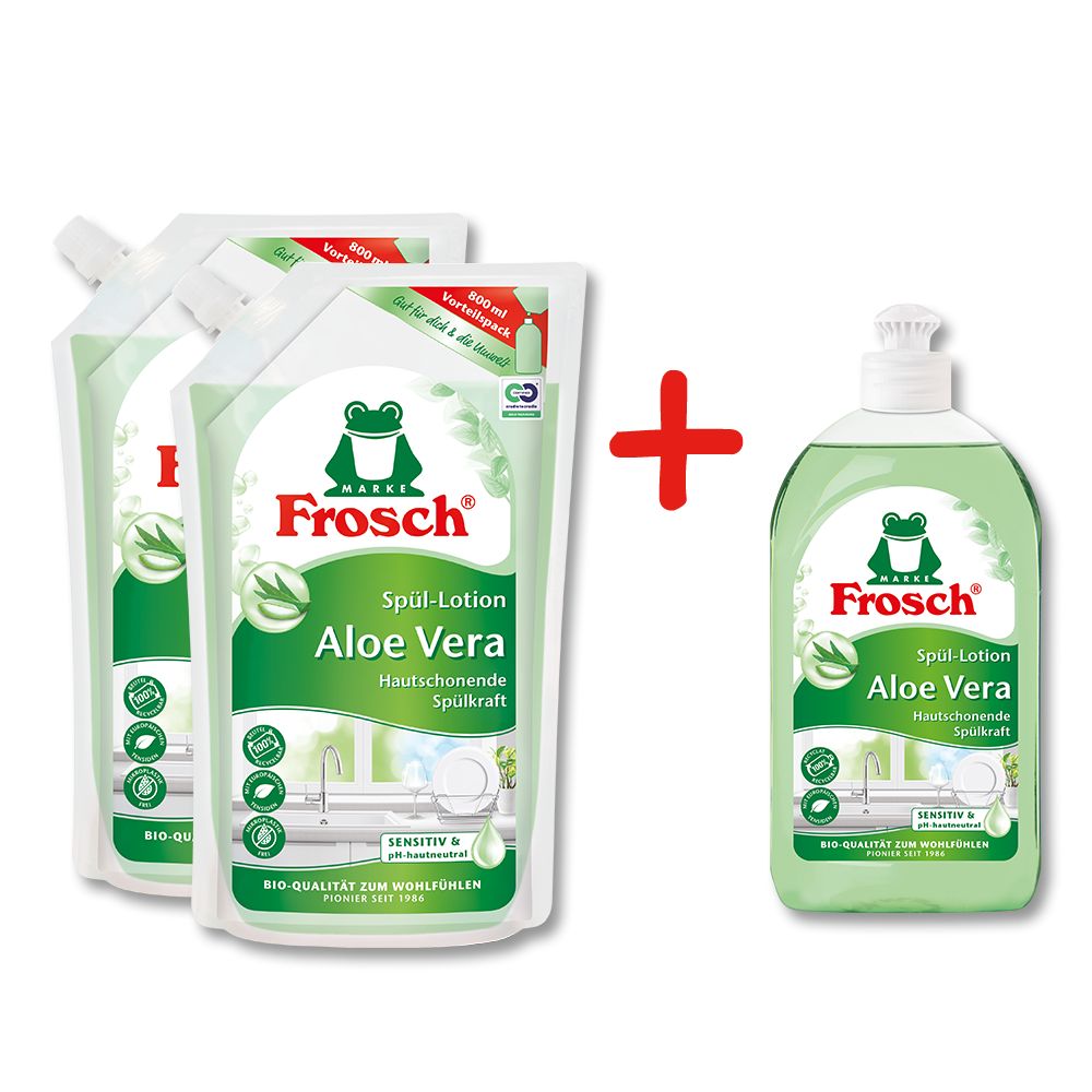 Vorteilspaket Spülen - Frosch Spüllotion Aloe Vera Vorteilspaket Spülen - Frosch Spüllotion Aloe Vera