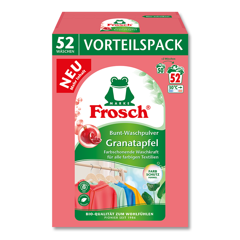 Frosch Granatapfel Bunt-Waschpulver Frosch Granatapfel Bunt-Waschpulver