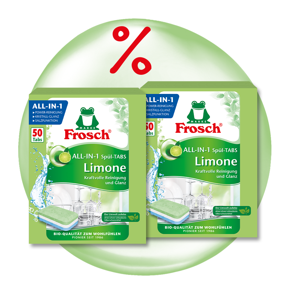 Vorteilspaket Frosch All-in-1 Spül-Tabs Limone