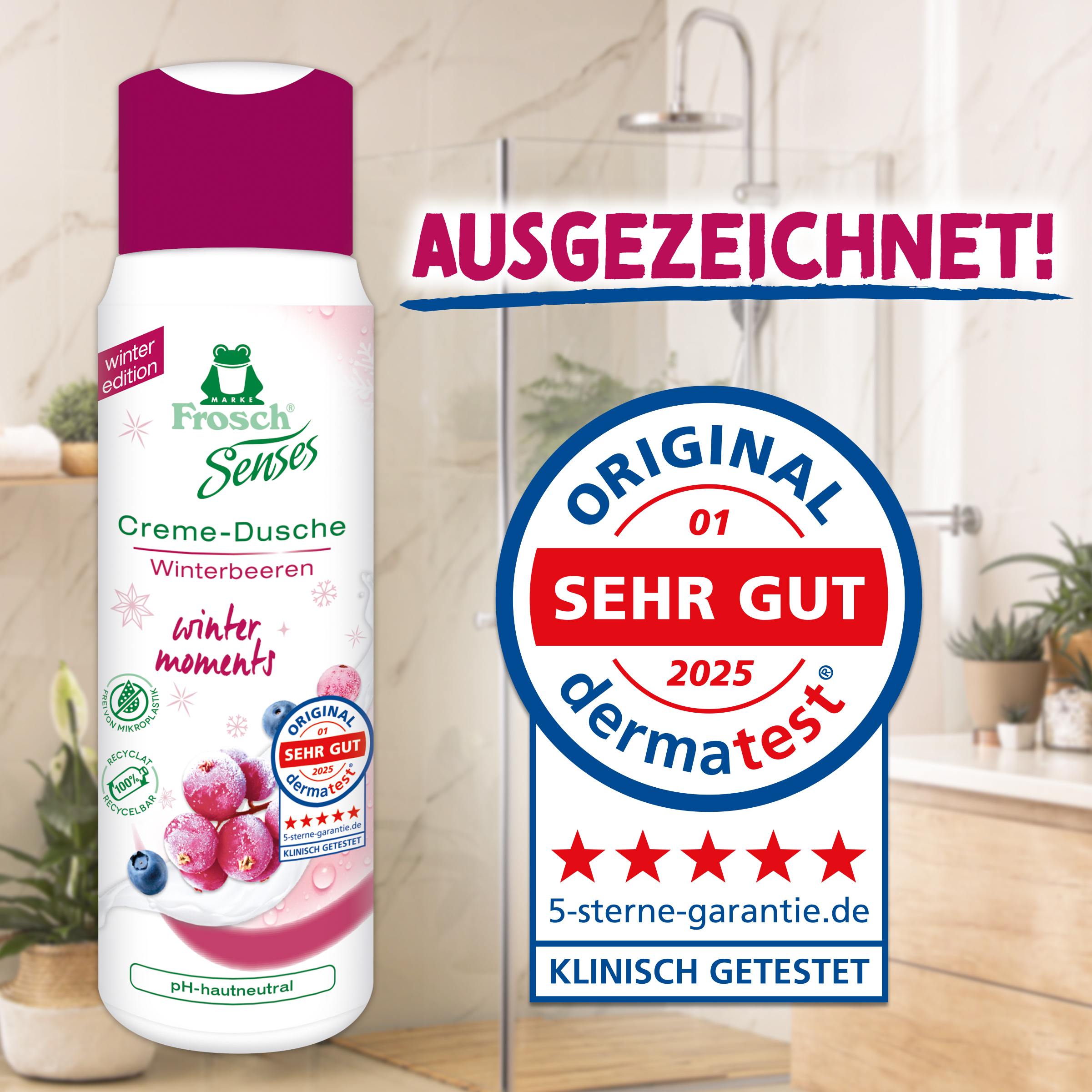Frosch Creme-Dusche Winterbeeren
