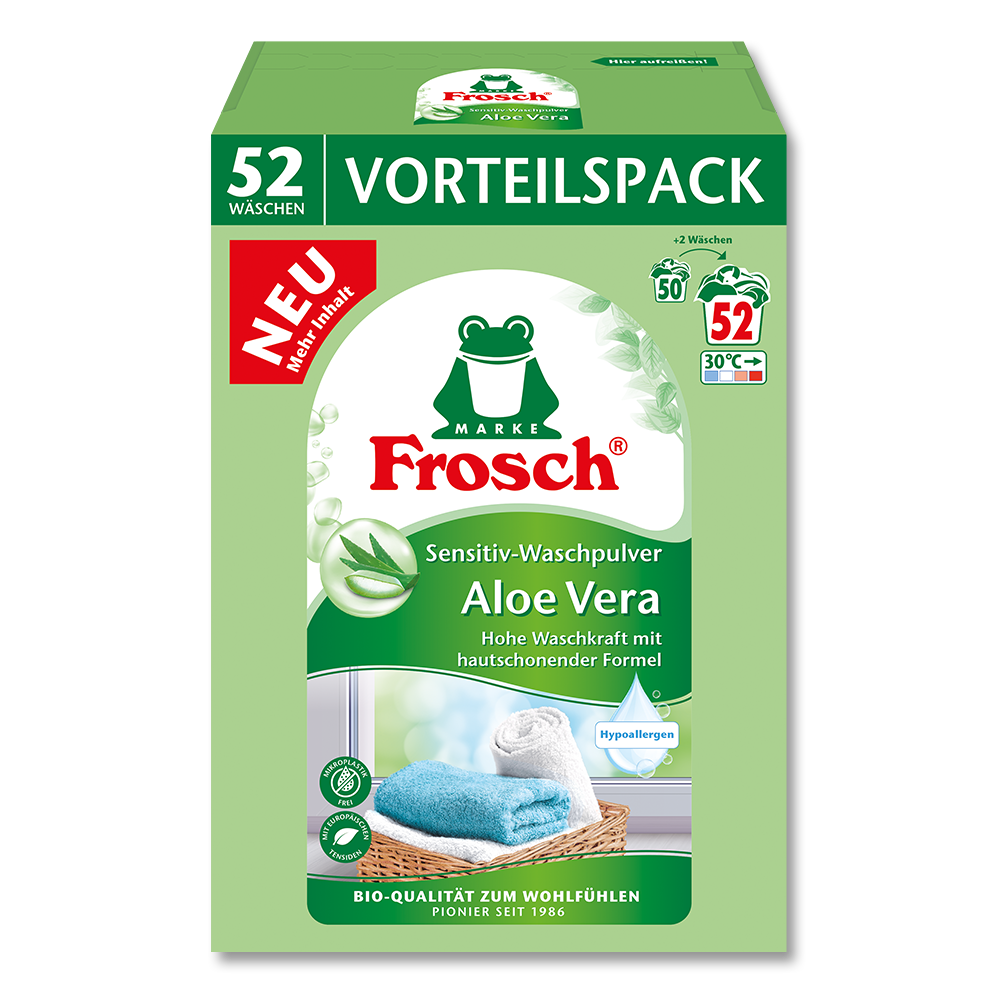 Frosch Aloe Vera Sensitiv-Waschpulver Frosch Aloe Vera Sensitiv-Waschpulver