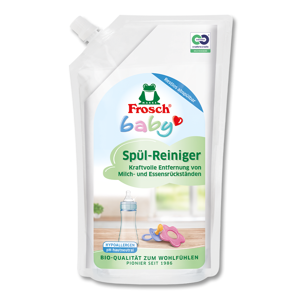 Frosch Baby Spül-Reiniger Nachfüllbeutel - Auch für Allergiker geeignet Frosch Baby Spül-Reiniger Nachfüllbeutel - Auch für Allergiker geeignet