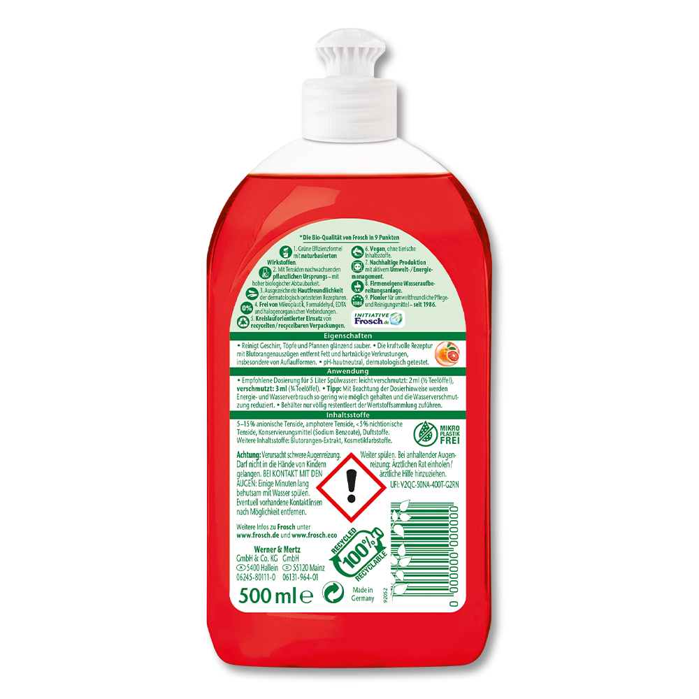 Frosch Spül-Gel Blutorange